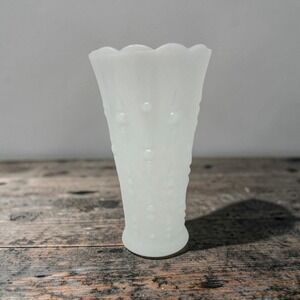 Vintage Anchor Hocking Milk Glass W/Hobnail & Teardrop Design